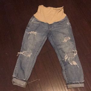 ‘Boyfriend’ fit maternity jeans